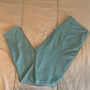 Teal blue leggings